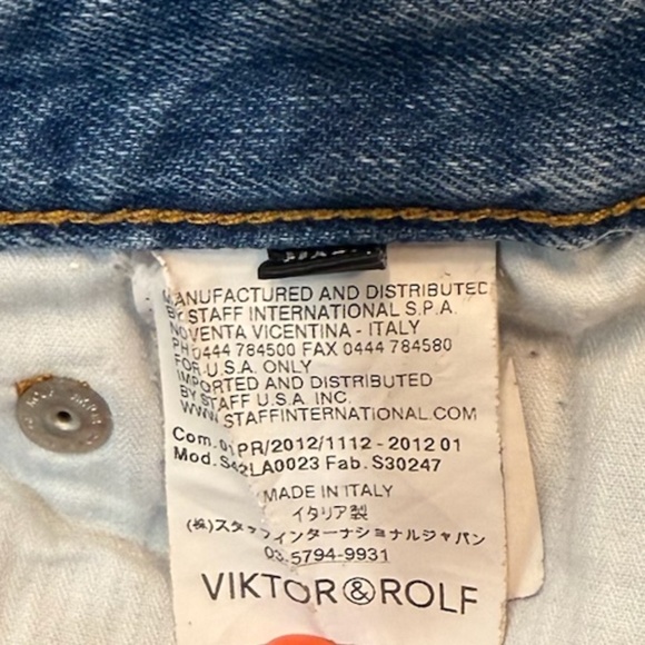 Viktor & Rolf "Monsieur" Style F332 Distressed Jeans - Picture 8 of 11